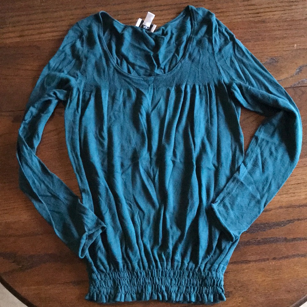 Thin teal LOFT sweater